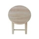 thumbnail image 4 of Taburete IC International Concepts con tapa redonda de madera maciza de 18 pulgadas, 4 of 5
