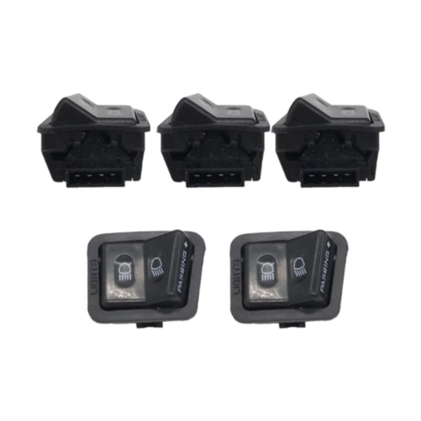 5x Interruptor de Encendido Y Apagado de Luz, Interruptor de Faro para Perilla de Motocicleta Y Scooter