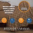 thumbnail image 4 of Juego de Sábana Hotelera Matrimonial Microfibra Premium , incluye 4 fundas de almohada Mod-D8, 4 of 5