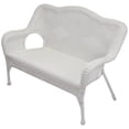 thumbnail image 4 of Northlight Wicker Outdoor Patio Conversation Set - White - 4pc, 4 of 6