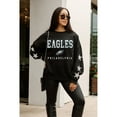 thumbnail image 6 of Women's Gameday Couture  Black Philadelphia Eagles Velocity Relaxed Rhinestone Pullover Sweatshirt, 6 of 6
