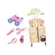thumbnail image 3 of Chaleco y sombrero de cosplay para fiesta de exploradores infantiles, juguetes educativos, disfraz de patio Rosa, 3 of 9