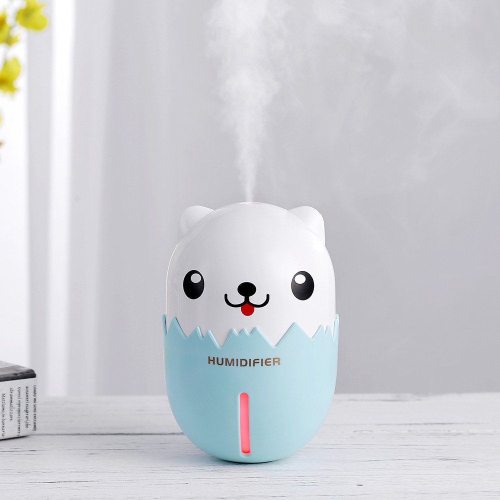 3 In 1 Humidifier Cute Dog LED Humidifier Air Fan Diffuser Purifier