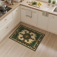 thumbnail image 2 of ODIKA 3'x5' Washable Accent Rug Pet Friendly, Non-Shedding Mat Cowboy Southwestern Mens Decorations Reindeer Lone Cabin Border Refined for Bedside, Nursery Room, 2 of 7