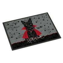 Carolines Treasures VHA3037MAT Halloween Vampire Scottie Door Mat Indoor Rug or Outdoor Welcome Mat 18x27 Doormat  27"L