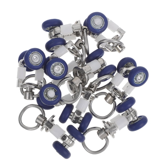 Curtain Track Rollers Quiet Wheel Pulley Runners Sliders for Ceiling Wall Mount Tracks 10pcs