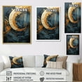 thumbnail image 4 of Designart "Spiraling In Golden Twilight I" Abstract Spirals Floater Framed Wall Decor, 4 of 5