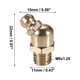 thumbnail image 3 of 50 Uds boquilla de engrase curva Unique Bargains M8x1.25 ángulo 45 grados latón grasa Zerk adaptador, 3 of 6