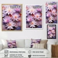 thumbnail image 4 of Designart "Mauve Glass Blooms: Lotus Elegance" France Floater Framed Wall Art Living Room, 4 of 5