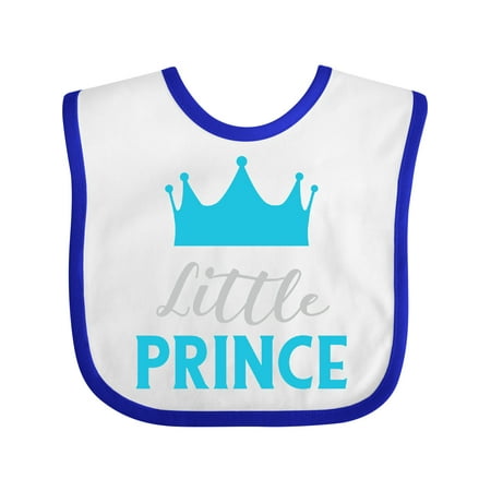

Inktastic Prince Little Prince King Crown Baby Boy Gift Baby Boy Bib
