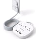 thumbnail image 1 of Regleta de enchufe plano, cable de extensión plano de 5 pies - 3 salidas 4 puertos USB (2 USB C) Estación de carga de escritorio de 22,5 W/4,5 A, regleta sin protección contra sobretensiones para cruc, 1 of 4