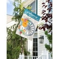 thumbnail image 4 of Evergreen Welcome Wagon Wheel Burlap House Flag 28 x 44 Inches Outdoor Decor for Homes and Gardens, 4 of 7