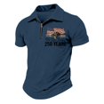 thumbnail image 2 of Dwelliawo Men's Polo Shirt Patriotic Graphic Short Sleeve Golf Shirt Blue 3xL, 2 of 4