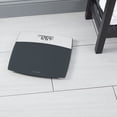thumbnail image 3 of Taylor Precision Products Digital Bathroom Scale – 12.4" Tempered Glass Platform, 440 lb Capacity Body Weight Monitor with White Backlit Display & Precision Sensors for Accurate Readings (Grey), 3 of 9