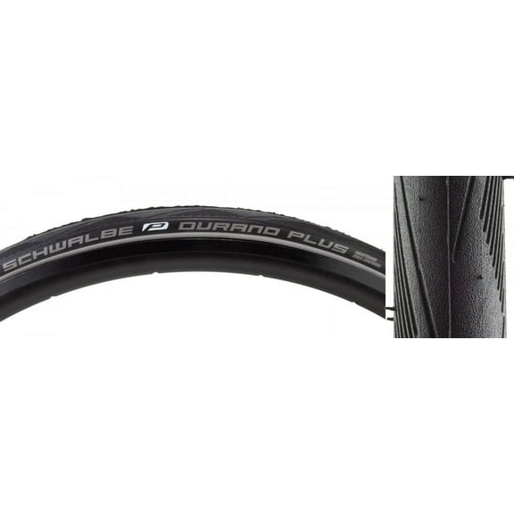 Schwalbe Durano Plus HS 464 SmartGuard Addix Folding Road Bicycle Tire (Black-Reflex - 700 x 28C)