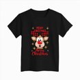 thumbnail image 4 of sdbrld Girls Christmas Shirts for 2T 3T Toddler Kids Cute Short Sleeve Xmas Holiday Graphics Tee Tops Sizes 2-3 Years, 4 of 4