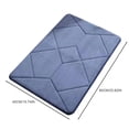 thumbnail image 3 of Memory Cotton Absorbent Floor Mat Bathroom Bathroom Mat Rug Soft Carpets for Bathroom Shower Western Non Slip Washable Bath Decorations for Bathroom for Bathroom Floor, Bathtub and Shower, 16x24 Inch, 3 of 4