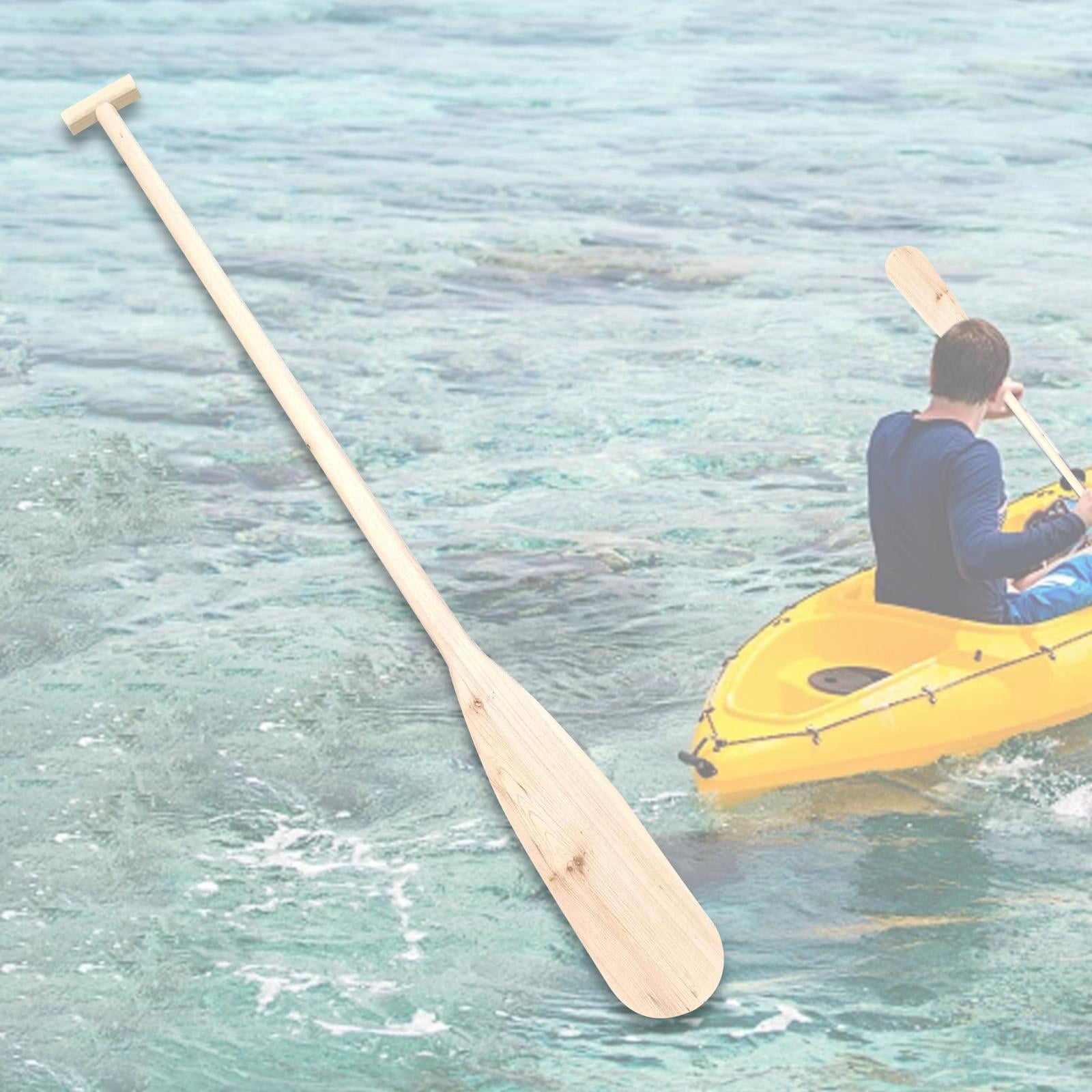 Dualoai Wooden Canoe Paddle Hand Crafted Craft Home Decoration for Kayak Water Sport 60cm
