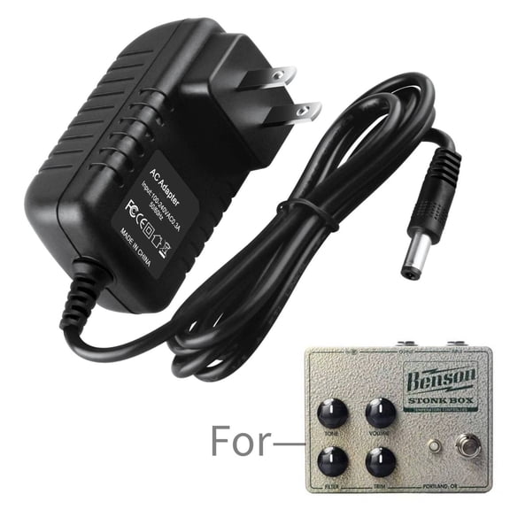 K-MAINS AC Adapter Compatible With Benson Amps Stonk Box Fuzz Pedal