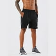 thumbnail image 3 of Men's Workout Running Shorts Sports Fitness Gym Training Quick Dry Athletic Performance Shorts with Zip Pockets, 3 of 7