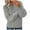 🔥 Gray, variant on Sentmoon Sweatshirt for Women Crew Neck Long Sleeve Knitted Pullover Sweaters for Women Solid Color Loose Soft and Cozy Clothes Women Fall and Winter for Cozy Family Time Gray XL