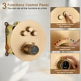 thumbnail image 2 of CASAINC Wall Mounted Stainless Steel Shower Head Thermostatic Dual Shower Faucet in Brushed Gold, 2 of 11
