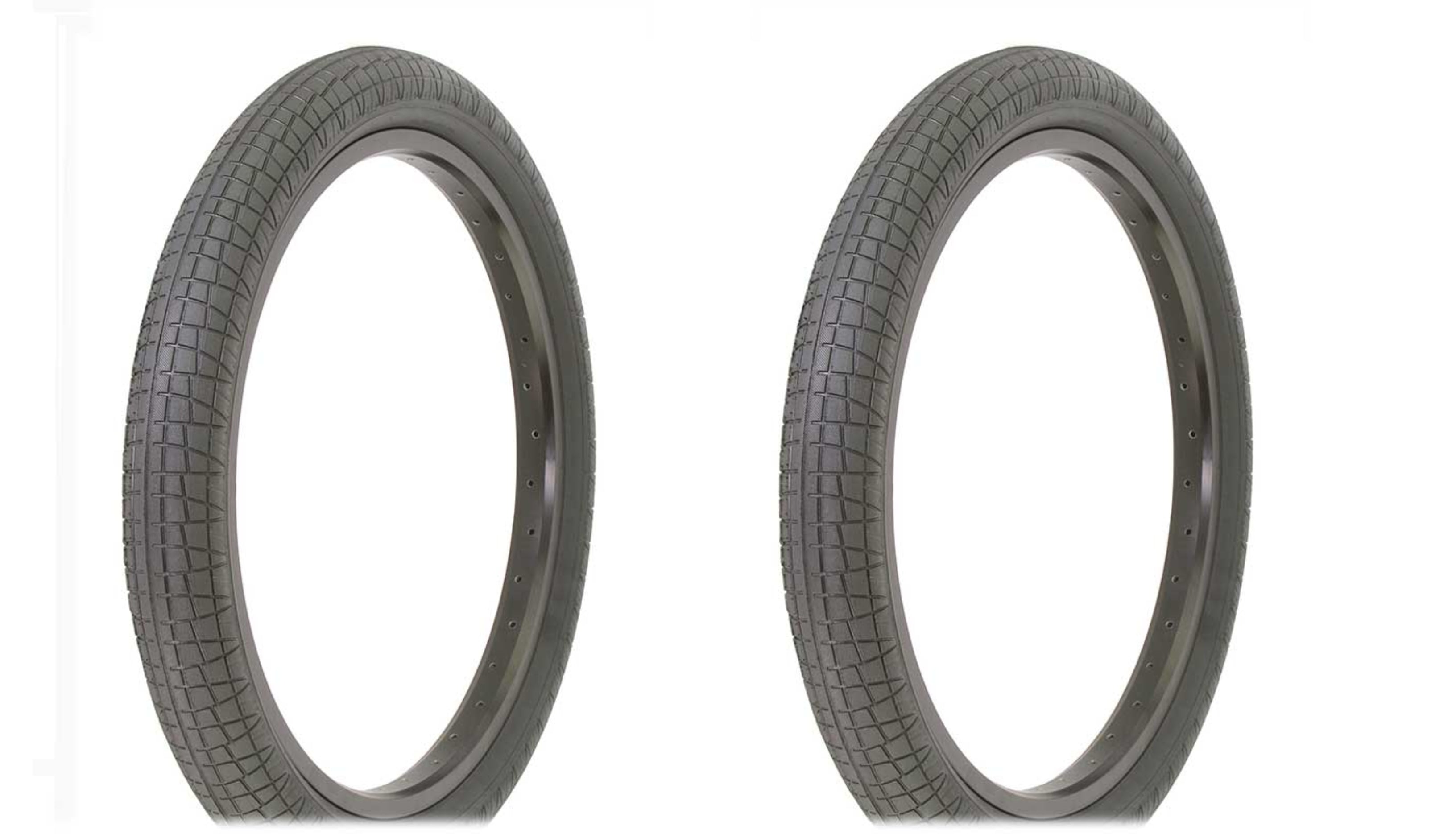 Two Bike Tire 20 x 2.30 Black/Black Side Wall IA2128 Bicycle tire