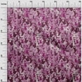 thumbnail image 3 of oneOone Velvet Dark Magenta Fabric Abstract Face Sewing Craft Projects Fabric Prints By Yard 58 Inch Wide, 3 of 4