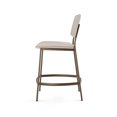 thumbnail image 3 of Amisco Sullivan 26 in. Counter Stool - Cream Faux Leather / Bronze Metal, 3 of 9