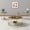 gold, variant on O&K FURNITURE 3-Piece Gold Metal Table Set, Waterproof Faux Marble Tables for Indoor and Outdoor, Set of 3