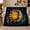 Bronze Sun Face, variant on Mystical Sun Moon Celestial, Festive Holiday Scene, Warm Flannel Blanket for Living Room and Reading Nook with Detailed Artwork, Art Lovers person's Day Gift, Artistic Home Decor