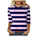 thumbnail image 1 of T-Shirt Graphique Mi-Long pour Femmes à Manches 3/4 - Tunique Décontractée à Col Rond pour un Usage Quotidien, 1 of 5