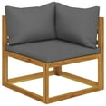 thumbnail image 4 of vidaXL 6 Piece Patio Lounge Set with Cushion Solid Acacia Wood, 4 of 12
