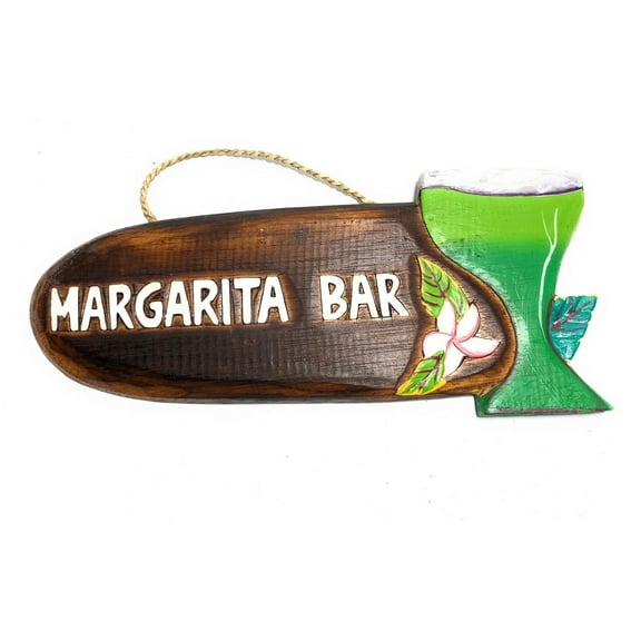 Margarita Bar Sign 12" - Decorative Tiki bar Signage | #snd2503330