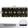 thumbnail image 5 of Kitchen Rugs Sets Of 2,Black Gold Sun Moon Pattern Anti Fatigue Kitchen Mat Rugs Non Slip Washable,Decorative Kitchen Floor Mats for Kitchen,Sink,Laundry,17"x47"+17"x47", 5 of 5
