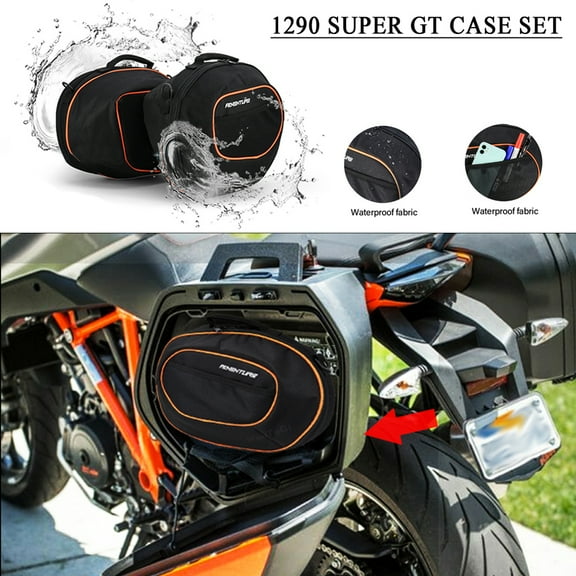 For 1290 Super Superduke GT 1290GT Motorcycle Pannier Liner Inner Luggage Bags Black Expandable Inner Bag Tool Box Saddle Bag