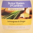 thumbnail image 3 of Better Homes & Garden Lemongrass & Ginger Aromatherapy 9.5oz Jar Candle, Green, 3 of 5
