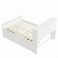 thumbnail image 2 of [Luckynote]Full Size Captain Platform Bed Frame with Storage Bookcases and Shelves,Four Drawers,White, 2 of 10