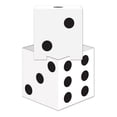 thumbnail image 3 of Party Central Club Pack of 24 White and Black 3D Dice Table Centerpieces 17", 3 of 3