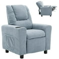 thumbnail image 6 of Corduroys Little Ones Recliner Chair with Cup Holder and Side Pockets, Little Loungers Blue, 6 of 8
