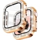 thumbnail image 1 of Yanonmyfd Funda para reloj brillante con protector de visualización HD para mujer compatible con Apple Watch de 49 mm de diámetro, protector de cara para iWatch Series Ultra 3/2/1, color dorado, 1 of 28