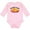 AD-Pink, variant on My 1st Pi Day Pink Pie Pan Pun Boys or Girls Long Sleeve Baby Bodysuit