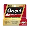 thumbnail image 3 of (2 pack) Orajel 4X for Toothache & Gum Pain, Severe Cream Tube 0.33 oz, from Oral Pain Relief Brand, 3 of 11