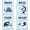 Multicolor, variant on Funny Colorful Cartoon Sea Life Themed Shark Bathroom Decor Rules Wall Art Print Painting, Sea Bathroom Rules Wall Art for Kids, Girls Boys, Nursery, Wash Brush Flush, 4set 8”X10” No Frame