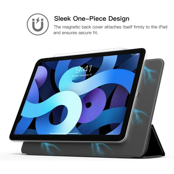  Soke Case for iPad 10th Generation(10.9-inch,2022) - [Smart  Cover Auto Wake/Sleep + Slim Trifold Stand], Premium Protective Hard PC  Back Cover for New Apple iPad 10.9 Inch - Black : Electronics