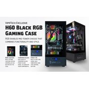 ViprTech Stryker 4.0 Liquid-Cooled PC - AMD Ryzen 7 (4.4GHz), RTX 5060 8GB, 16G DDR4, 1TB SSD, Onyx Black