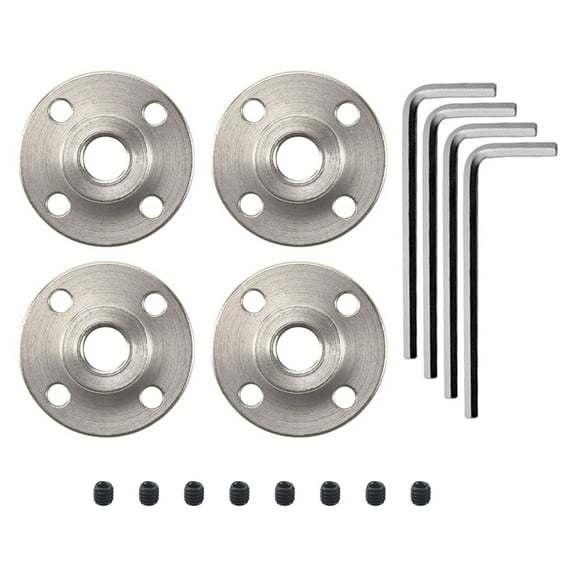 8mm Flange Coupling Connector, Guide Steel Model Coupler (4 Pack)