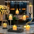 thumbnail image 5 of PChero Rechargeable Candles with Remote Timer, 6pcs Flameless LED Votive Candles with Charging Stations,Battery Operated Tealight Flickering Electric Fake Small Candles for Table Wedding Home Decor, 5 of 11