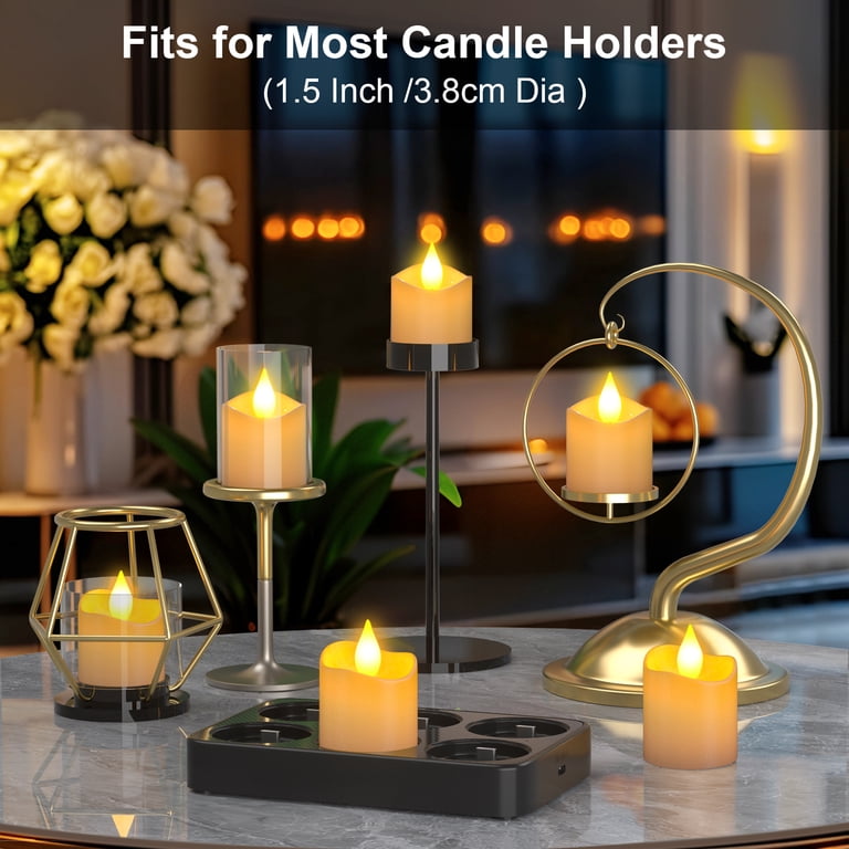 PChero 6-Piece Rechargeable LED Votive Candles with Remote photo 7