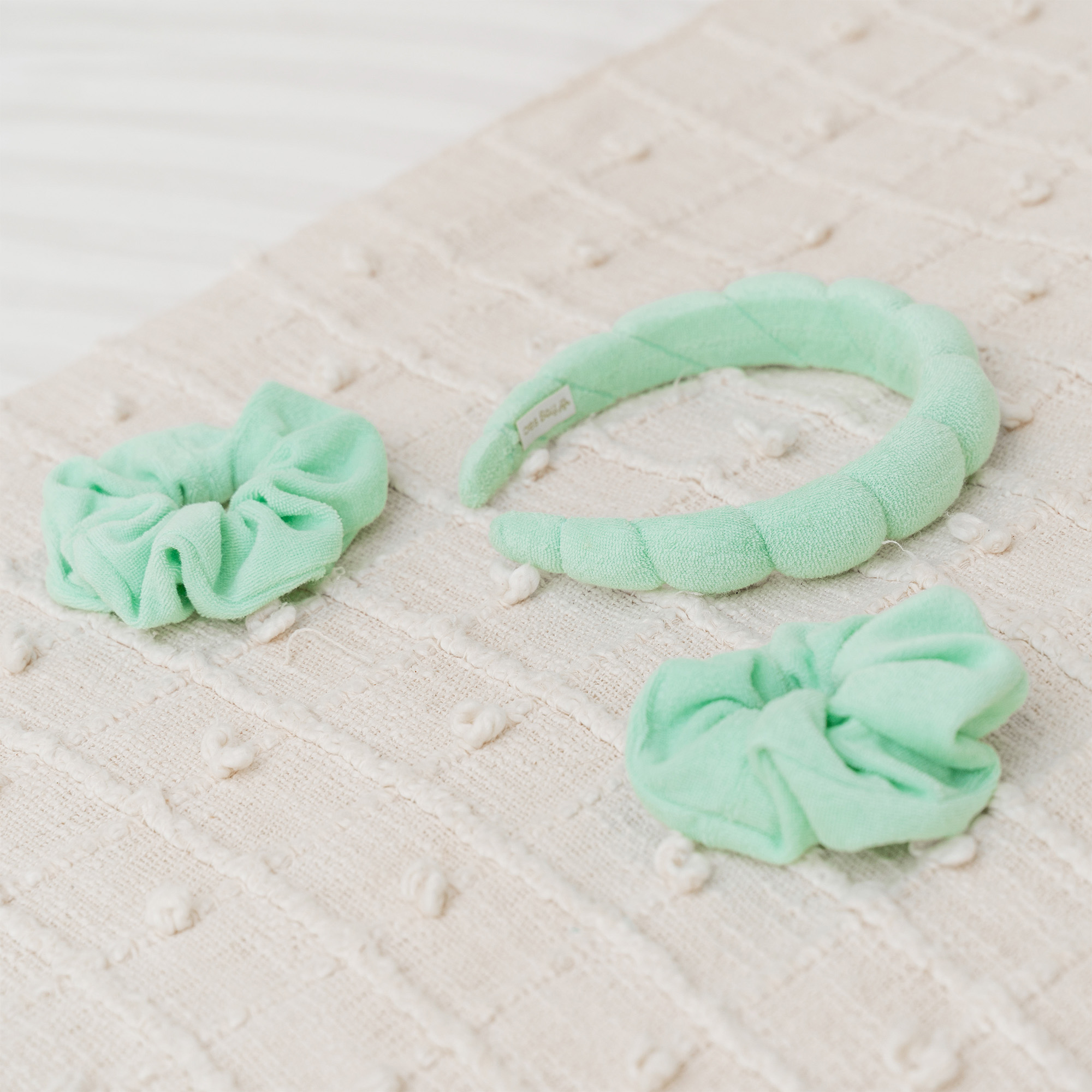 FROG SAC Spa-Stirnband Mit Teddybär-Optik – Weiches Gesichtswaschband Inklusive Haargummis Für Hände